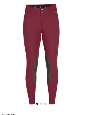 KERRITS Crossover II Knee Patch Riding Breech Sangria Women’s Large $129 NWT